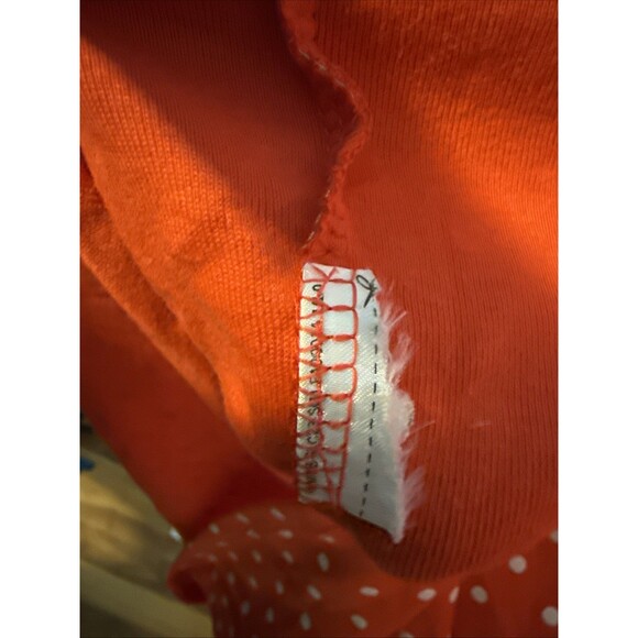 Lauren Ralph Lauren LRL Womens Med Polka Dot Top with 3/4 Flutter Bell Sleeves - Picture 5 of 5